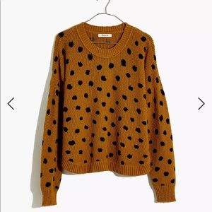 Madewell Painted Spots Pullover Sweater